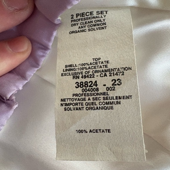 Jessica McClintock Gunne Sax Lilac Satin Corset Top NWT Millennium 2000 Sz 5/6 - Picture 11 of 14